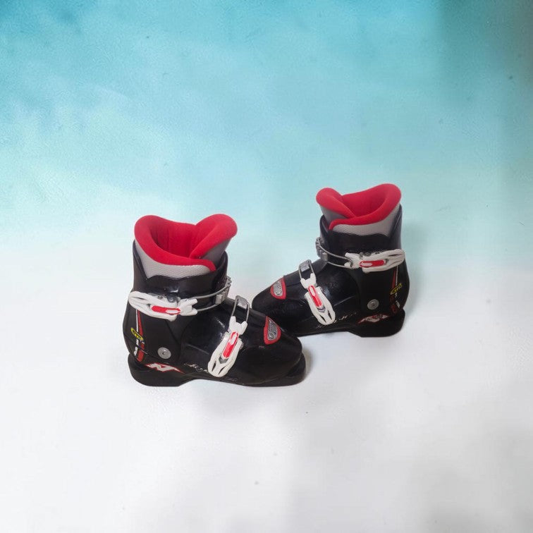 Clăpari schi copii NORDICA GP T2 – Negru/Roșu/Alb