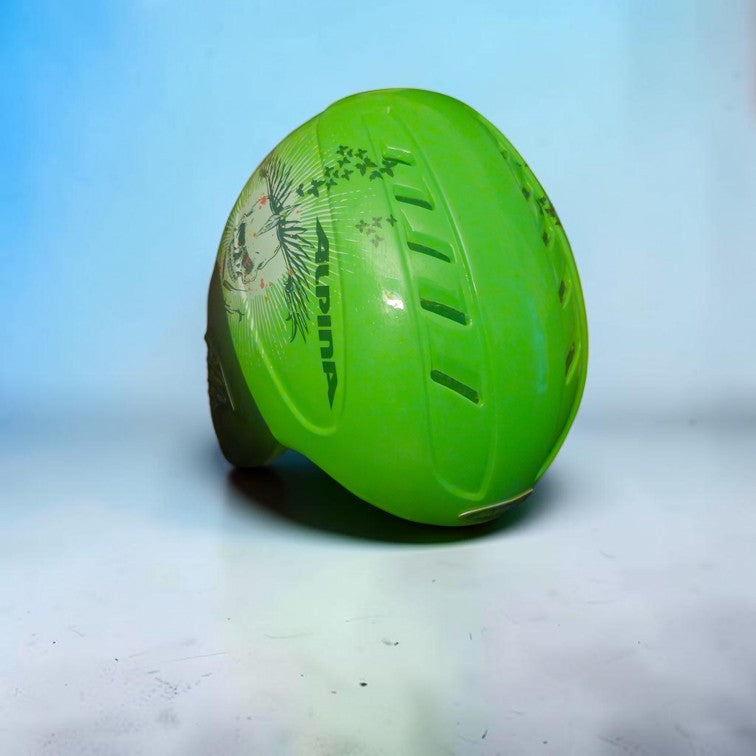 Cască ALPINA CARAT Junior – Verde fluorescent – 51–55 cm