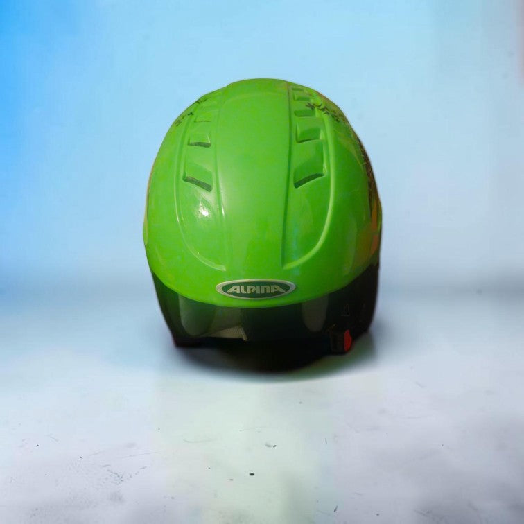 Cască ALPINA CARAT Junior – Verde fluorescent – 51–55 cm