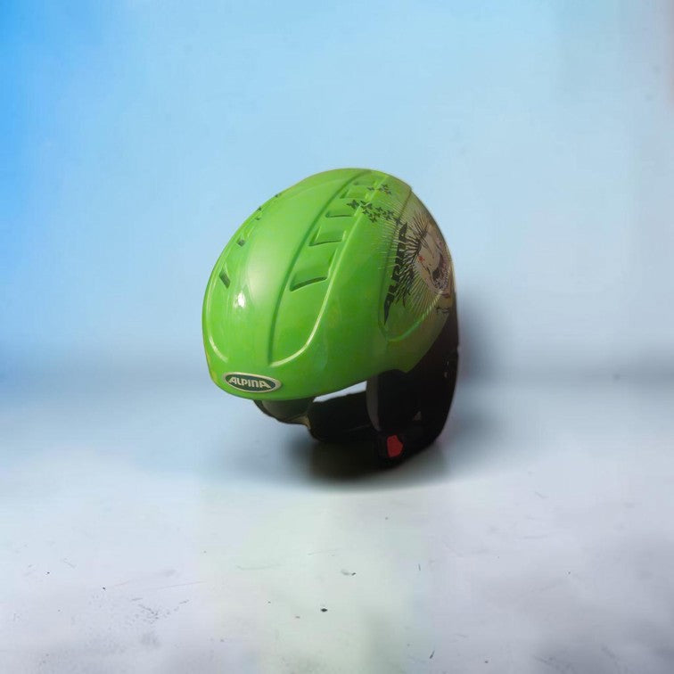 Cască ALPINA CARAT Junior – Verde fluorescent – 51–55 cm