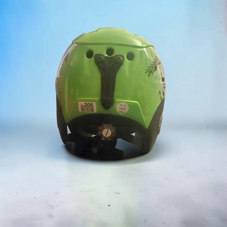 Cască ALPINA CARAT Junior – Verde fluorescent – 51–55 cm