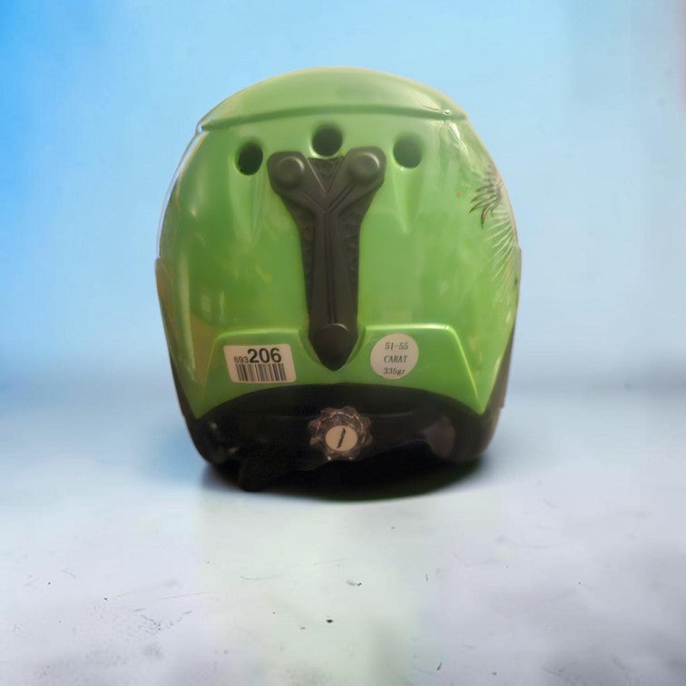 Cască ALPINA CARAT Junior – Verde fluorescent – 51–55 cm