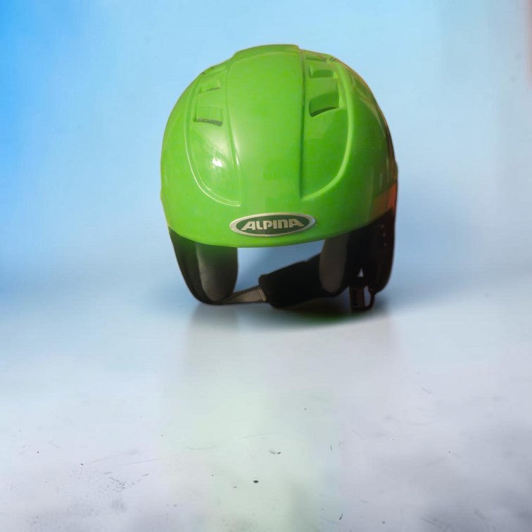 Cască ALPINA CARAT Junior – Verde fluorescent – 51–55 cm