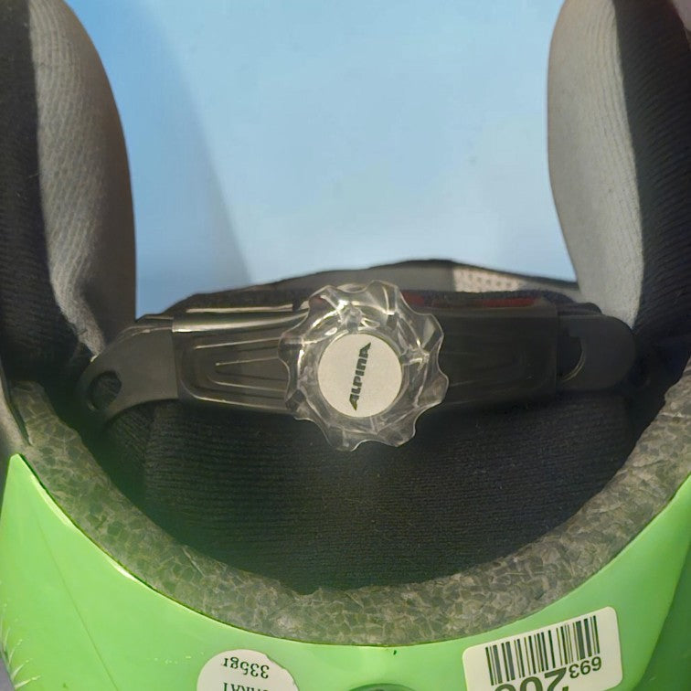 Cască ALPINA CARAT Junior – Verde fluorescent – 51–55 cm