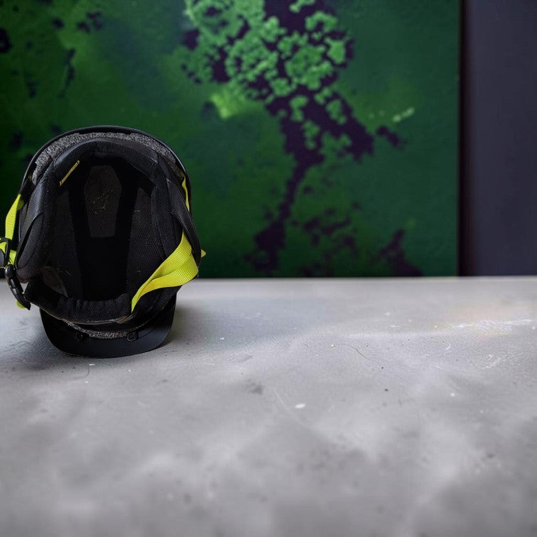 Cască schi și snowboard ANON. – Neagră mată, cu detalii galben neon
