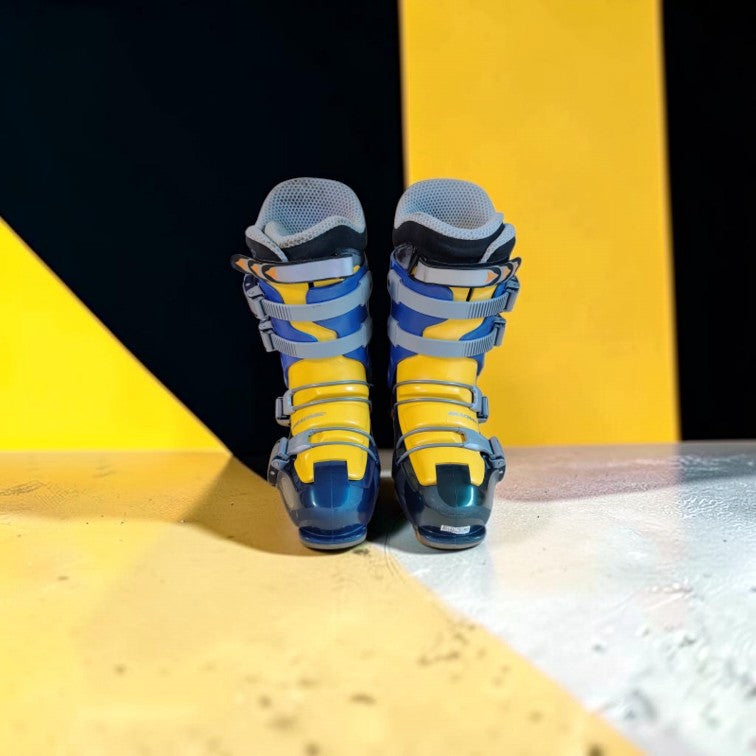 Clăpari de schi RAICHLE Power Flex – Mărimea 37–38 – Albastru și galben