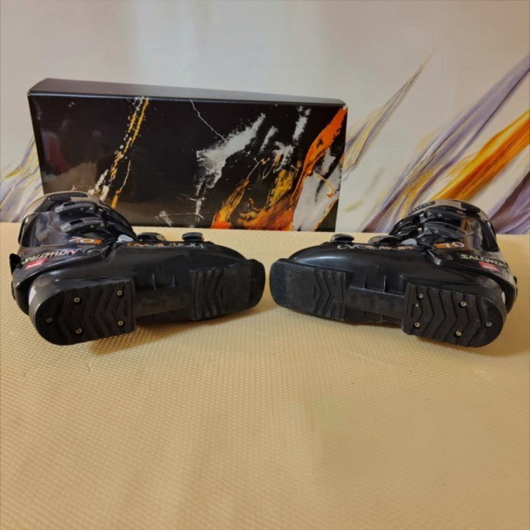 Clăpari Schi Salomon Evolution 7.0, Măsura 42, Flex 50-60, Negru