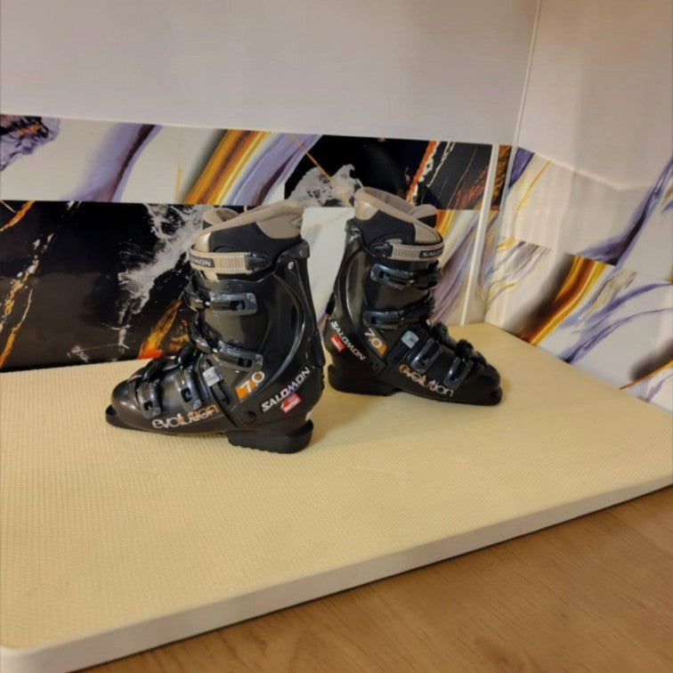 Clăpari Schi Salomon Evolution 7.0, Măsura 42, Flex 50-60, Negru