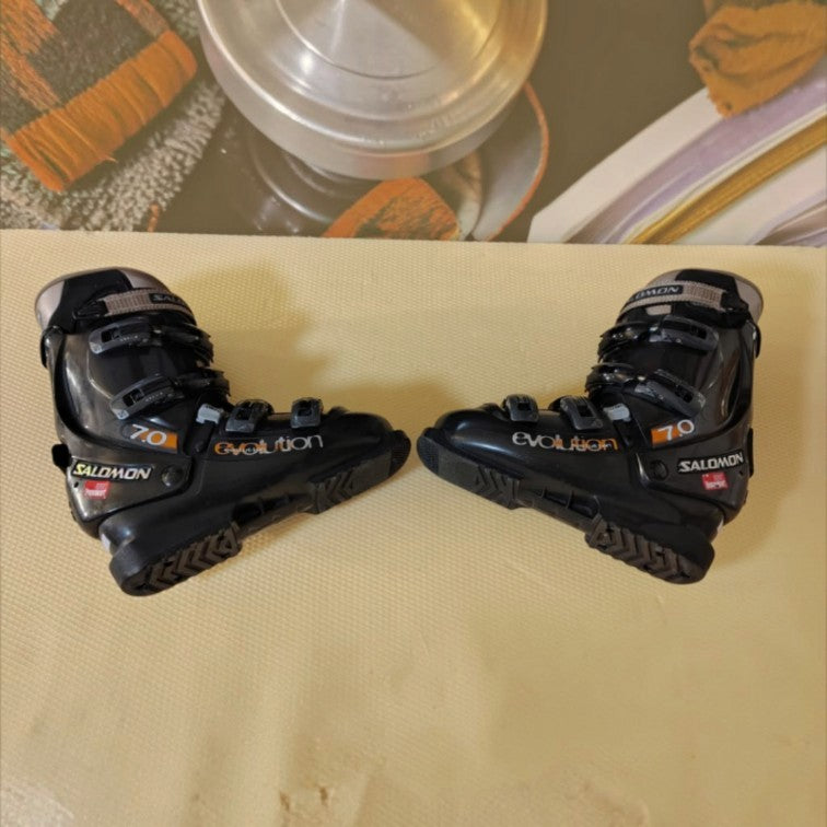Clăpari Schi Salomon Evolution 7.0, Măsura 42, Flex 50-60, Negru