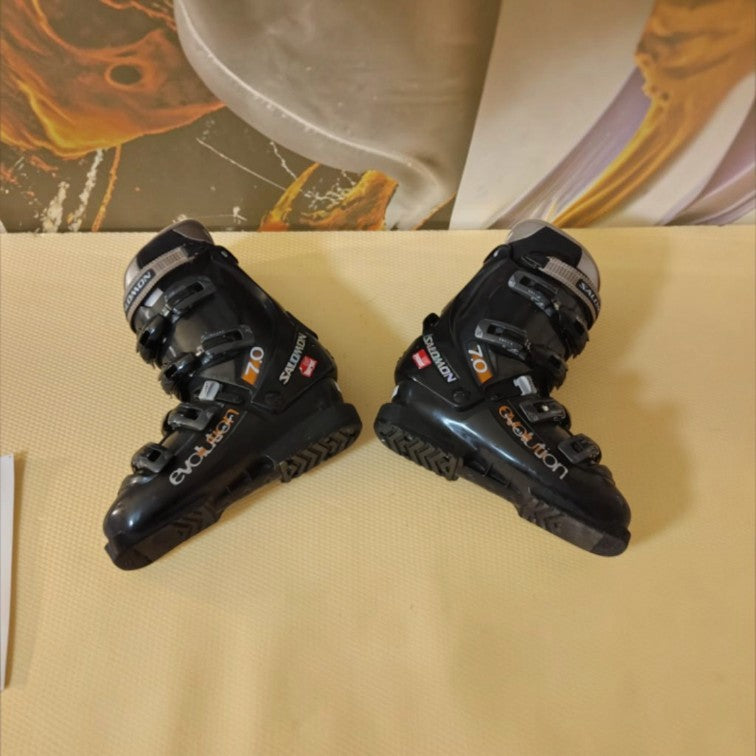 Clăpari Schi Salomon Evolution 7.0, Măsura 42, Flex 50-60, Negru